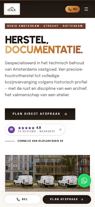 Mobiele weergave van D.N.Z. Vastgoedonderhoud