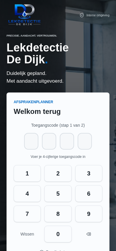 Mobiele weergave van Afsprakencentrale